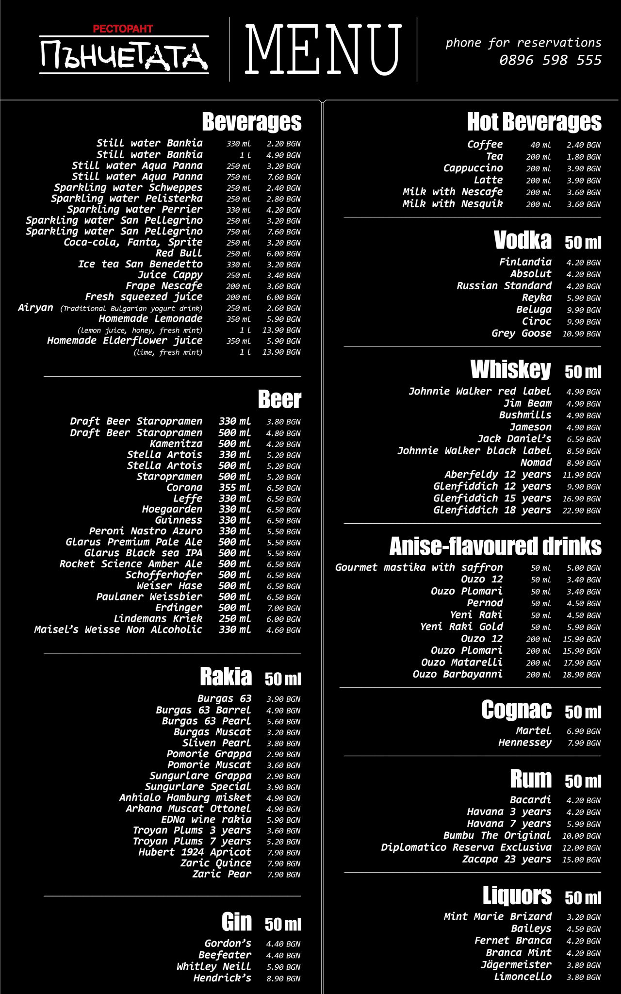 Menu | Пънчетата